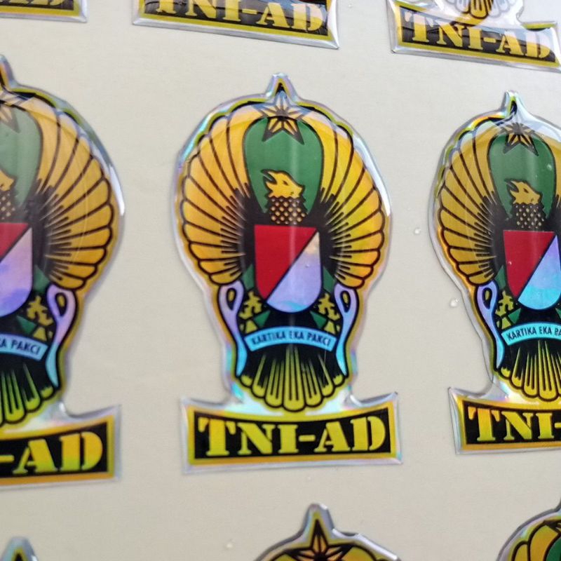 

STIKER TNI AD/STIKER HOLOGRAM GLOSSY/STIKER TIMBUL RESIN