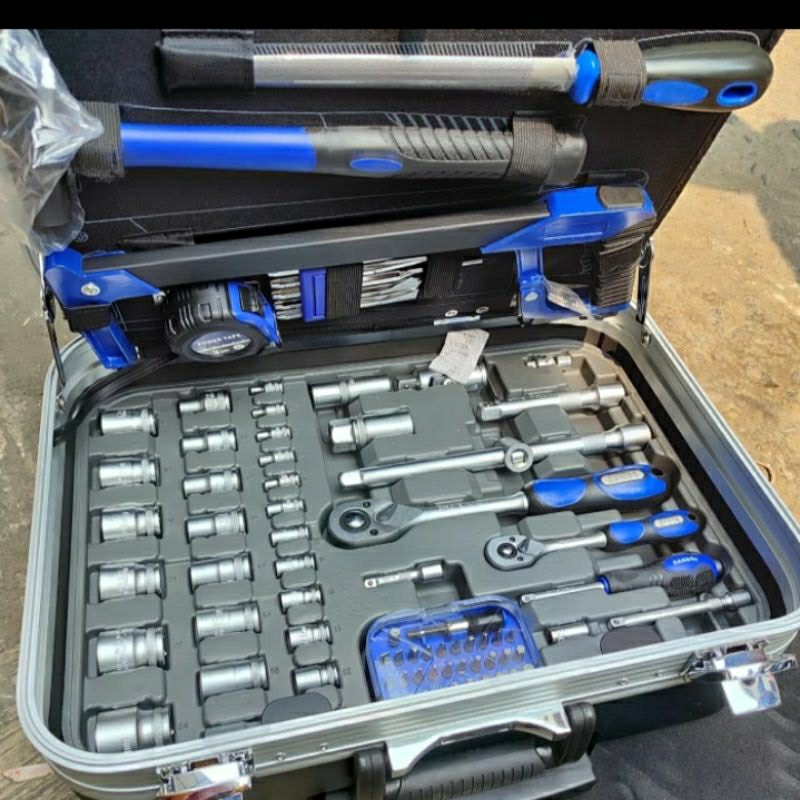 Tool Box Kit Set 132pcs - SANDS Premium Tool kit Box Trolly