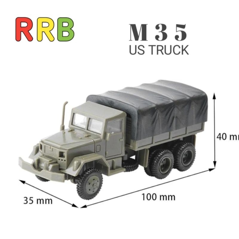 Mainan rakit truk M35 assembly toys US military truck