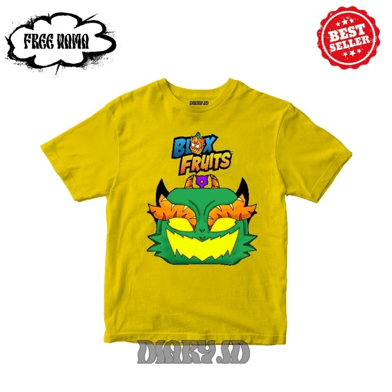 BAJU KAOS ATASAN ANAK BLOX FRUITS DRAGON FRUIT - BISA D PAKE COWO CEWE BAHAN KATUN COMBAD PREMIUM