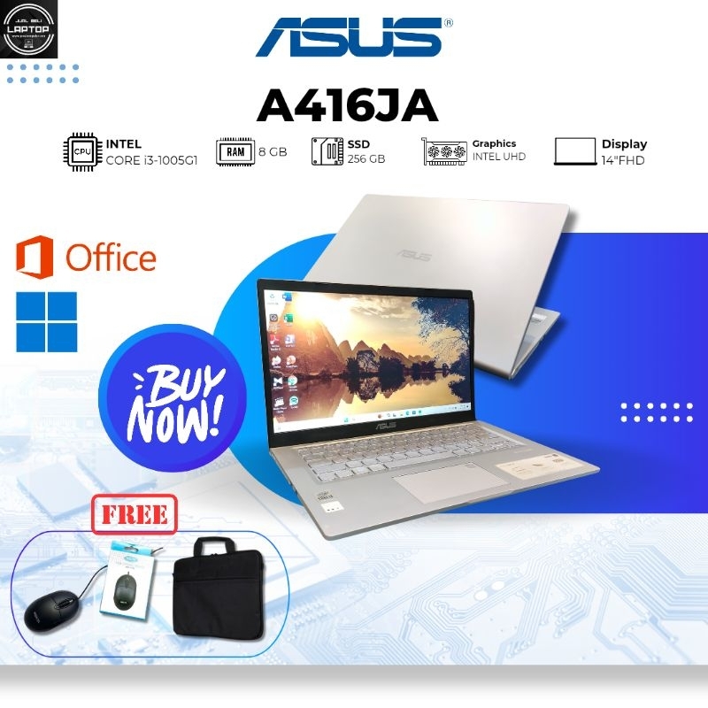 Laptop Asus A416JA Core i3-1005G1 Ram 8 GB