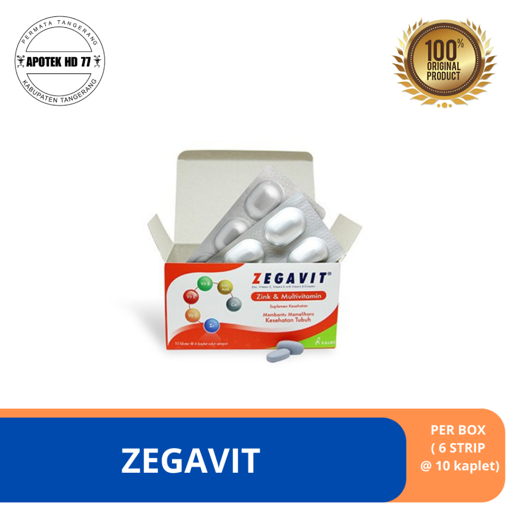 ZEGAVIT STRIP PER BOX (10 strip) | ZEGAVIT ZINK & MULTIVITAMIN