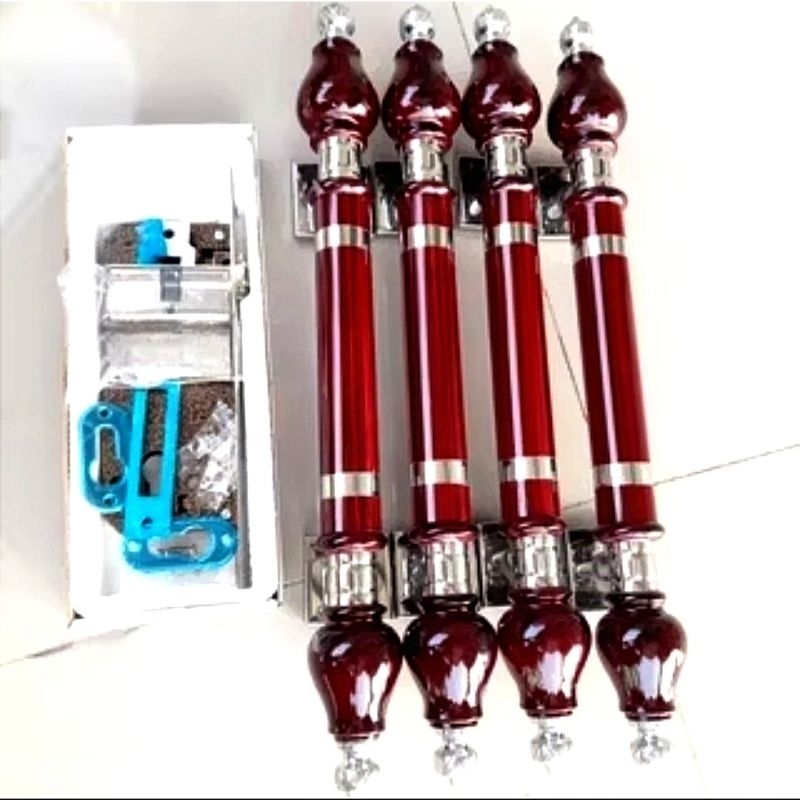 4pcs handle pintu rumah minimalis model jambu set kunci || gagang pintu rumah + kunci