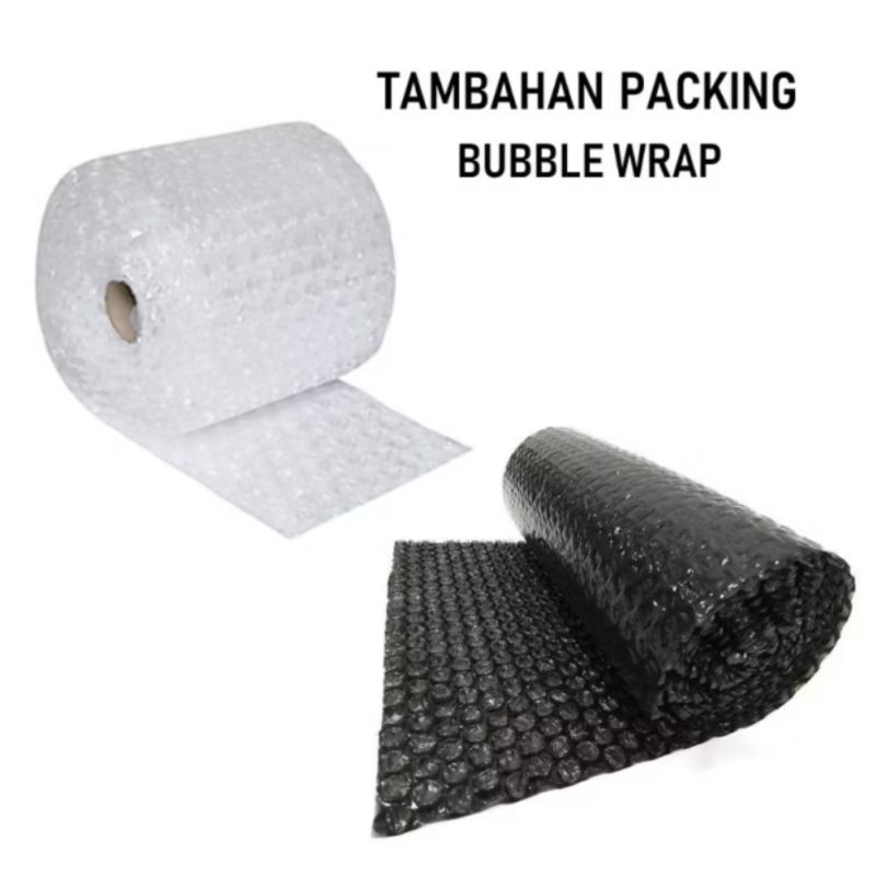 

Bubble wrap extra/ pengiriman aman / tambahan bubble wrap packing/packing aman