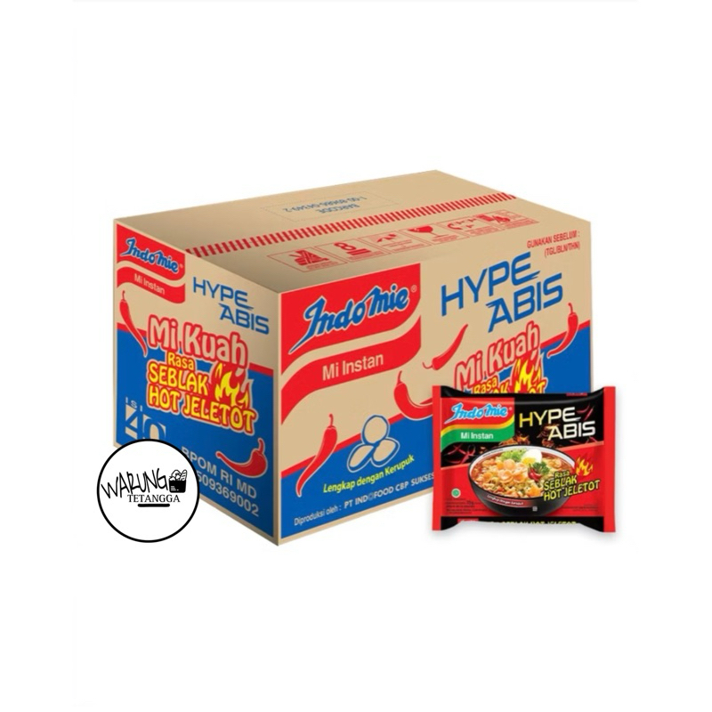 

INDOMIE RASA SEBLAK HOT JELETOT (1Dus isi 40pcs)