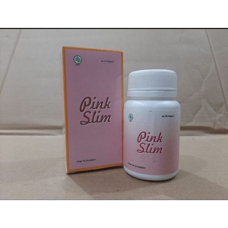 PINK SLIM ISI 30 KAPSUL (SLIMMING/DIET CAPSULE PELANGSING HERBAL) BPOM