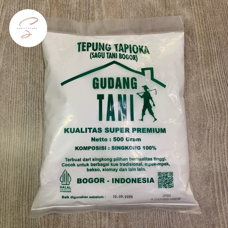 

Tepung Tapioka Gudang Tani 500gr
