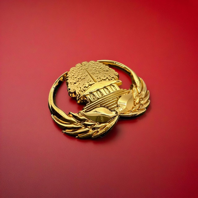 pin / lencana korpri lux lapis emas