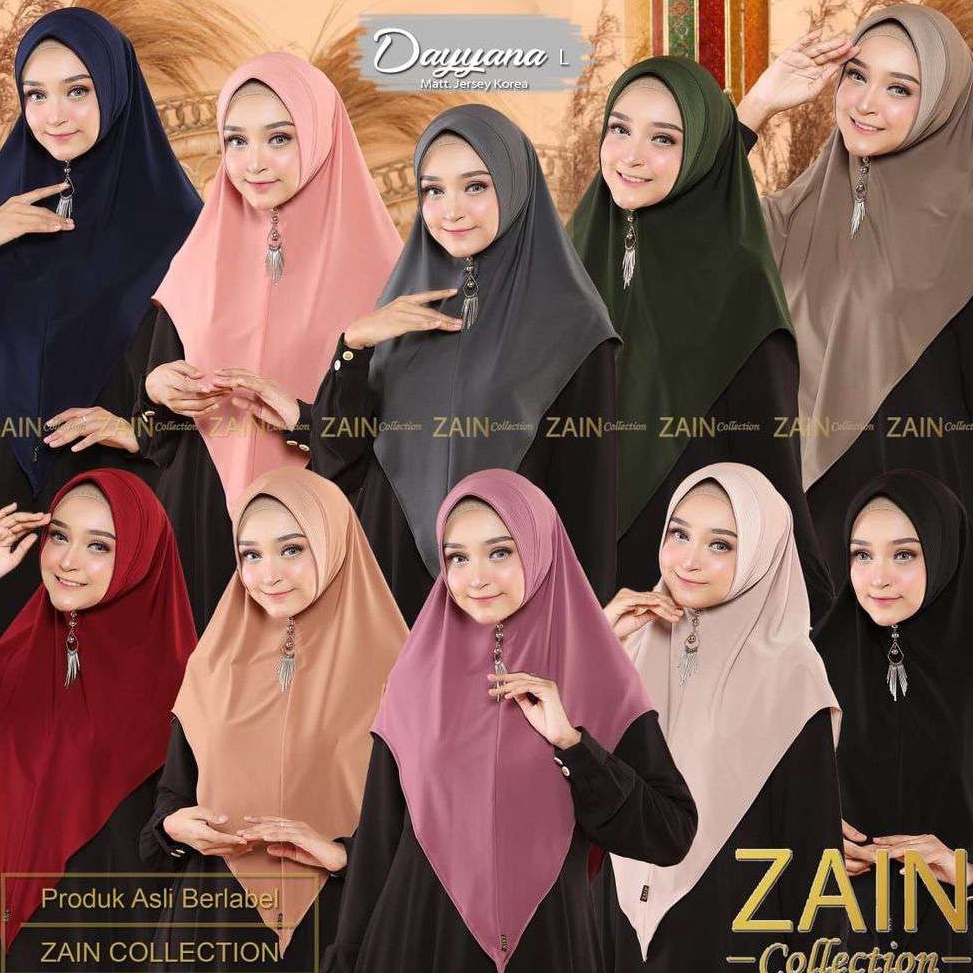 22 Murah 223 ZAIN COLLECTION DAYYANA L HIJAB KHIMAR ORI BY ZAIN COLLECTION