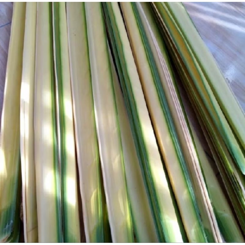 JANUR KUNING BAHAN CANGKANG KETUPAT PERLEMBAR