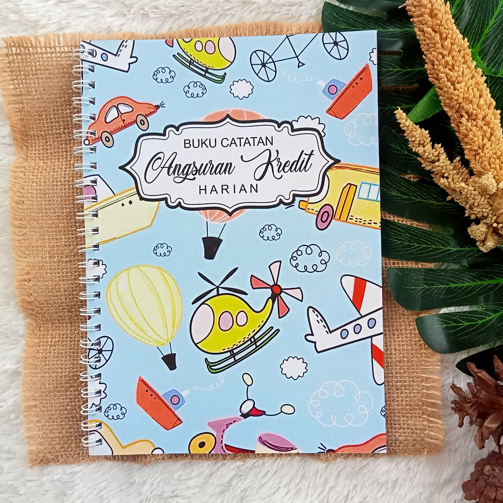 

BUKU CATATAN ANGSURAN KREDIT HARIAN MOTIF TRANSPORTASI UK A5 JILID SPIRAL NON-CUSTOM 100 HAL