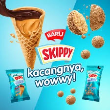 

Garuda Skippy Peanut Butter Wafer Cones (isi 3 pcs)