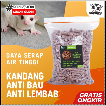 ADEWAP GLIDER Serbuk Kayu Alas Kandang Sugar Glider