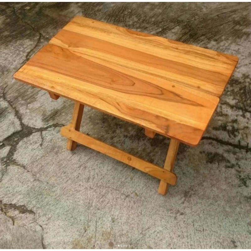 Reksl kayu jati meja lipat al quraan meja belajar ngaji