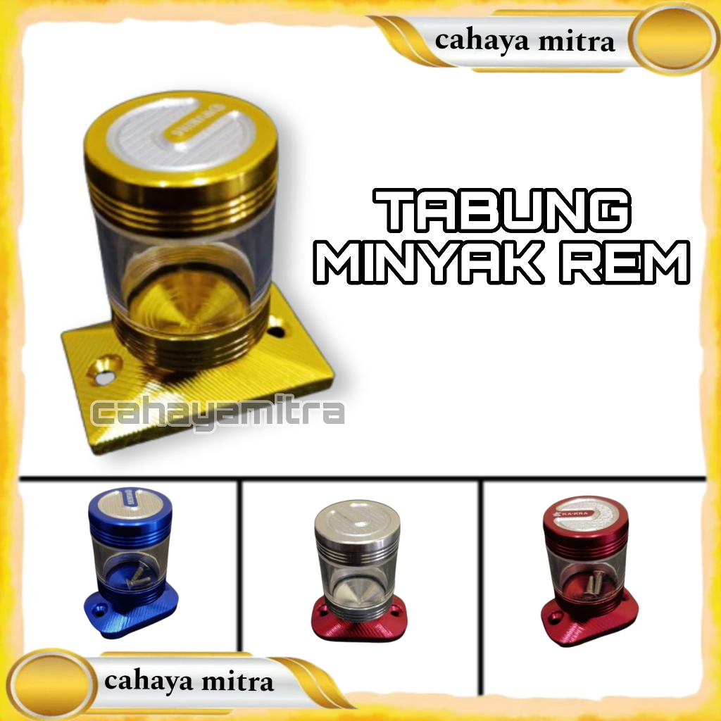 TUTUP TABUNG MINYAK REM DEPAN // TABUNG MINYAK REM // TABUNG BAUT SILANG NMAX, MIO, VARIO
