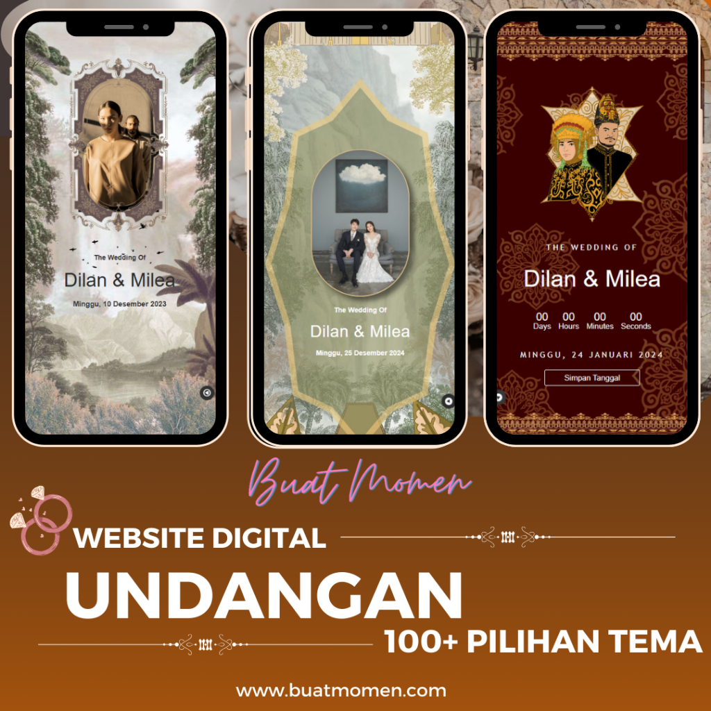 Undangan Pernikahan Digital Website | Undangan Nikah Digital | Undangan Website Pernikahan | Undanga