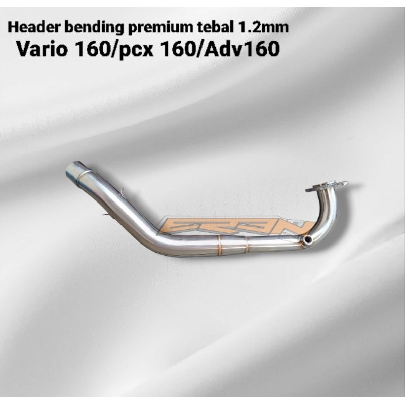Header knalpot stenlis bending tebal for vari160/pcx160/adv160