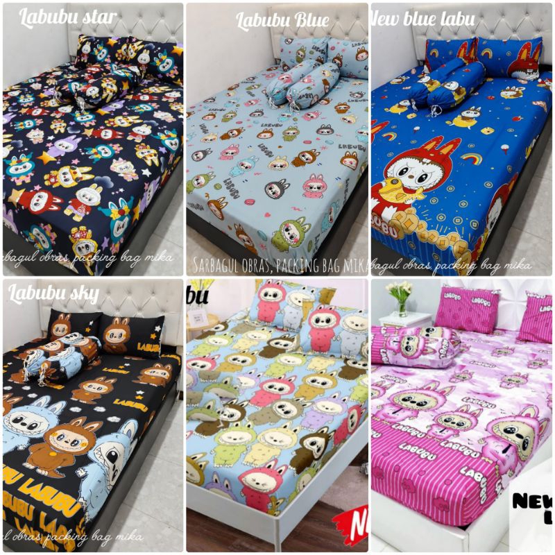 SPREI MOTIF LABUBU SPREI KARET HOMEMADE MURAH MOTIF DINOSAURUS JUNGLE