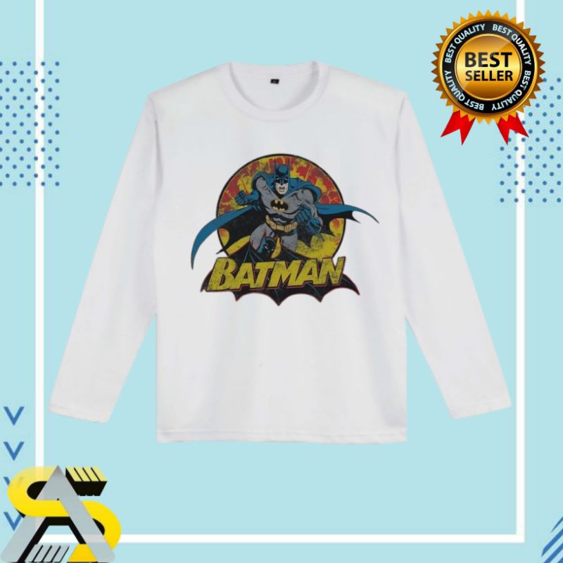 BAJU ANAK KAOS ANAK BATMAN LENGAN PANJANG