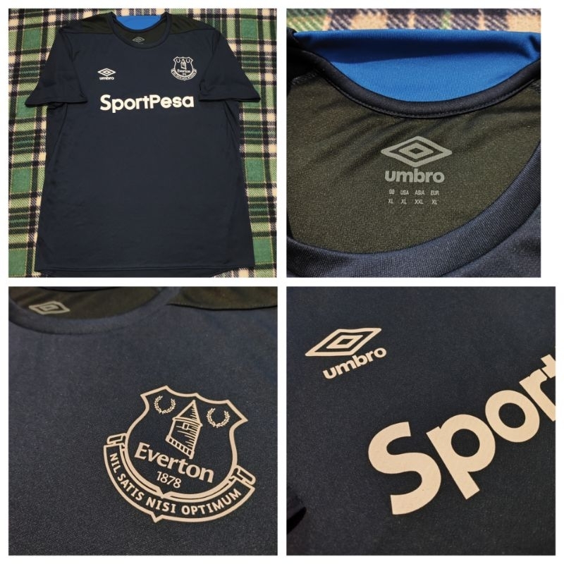 jersey original training umbro everton black 17/18 langka limited