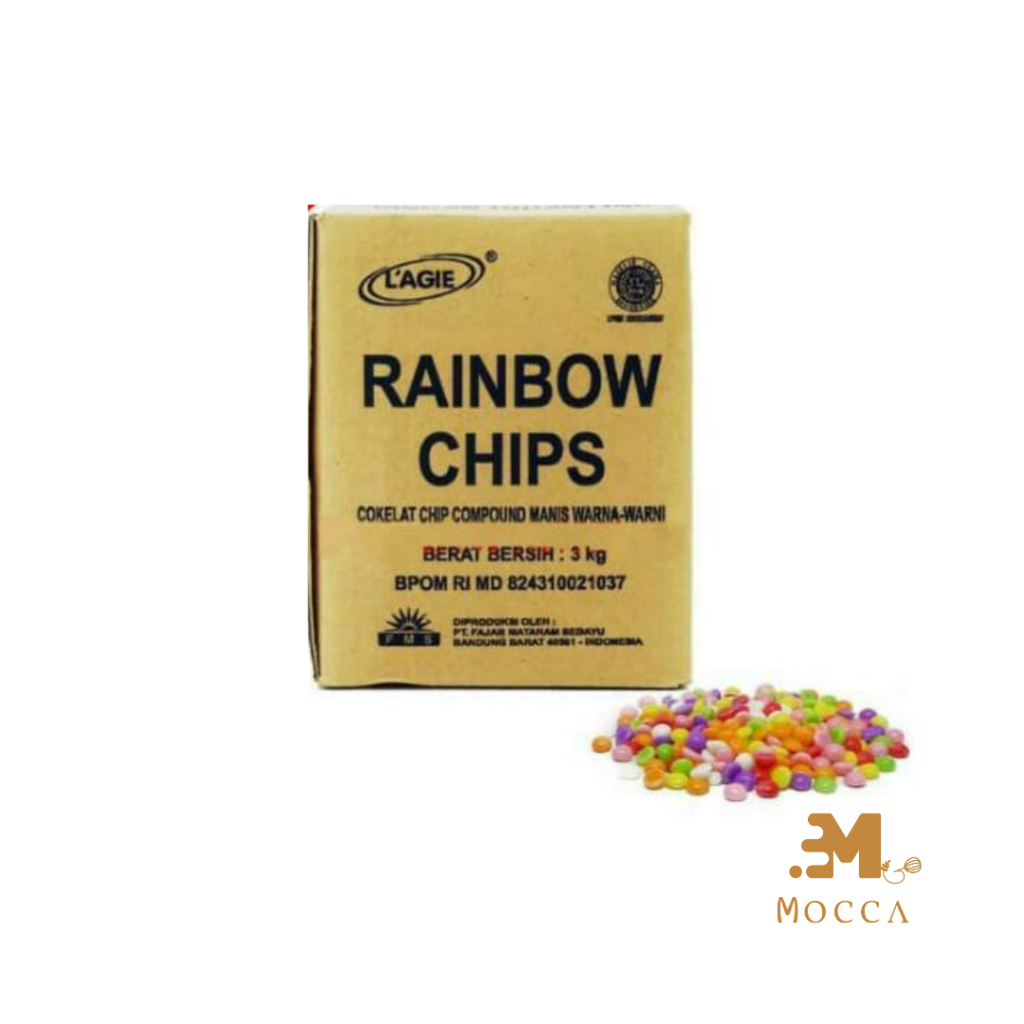 

L'AGIE RAINBOW CHIPS REPACK 250GR 100GR
