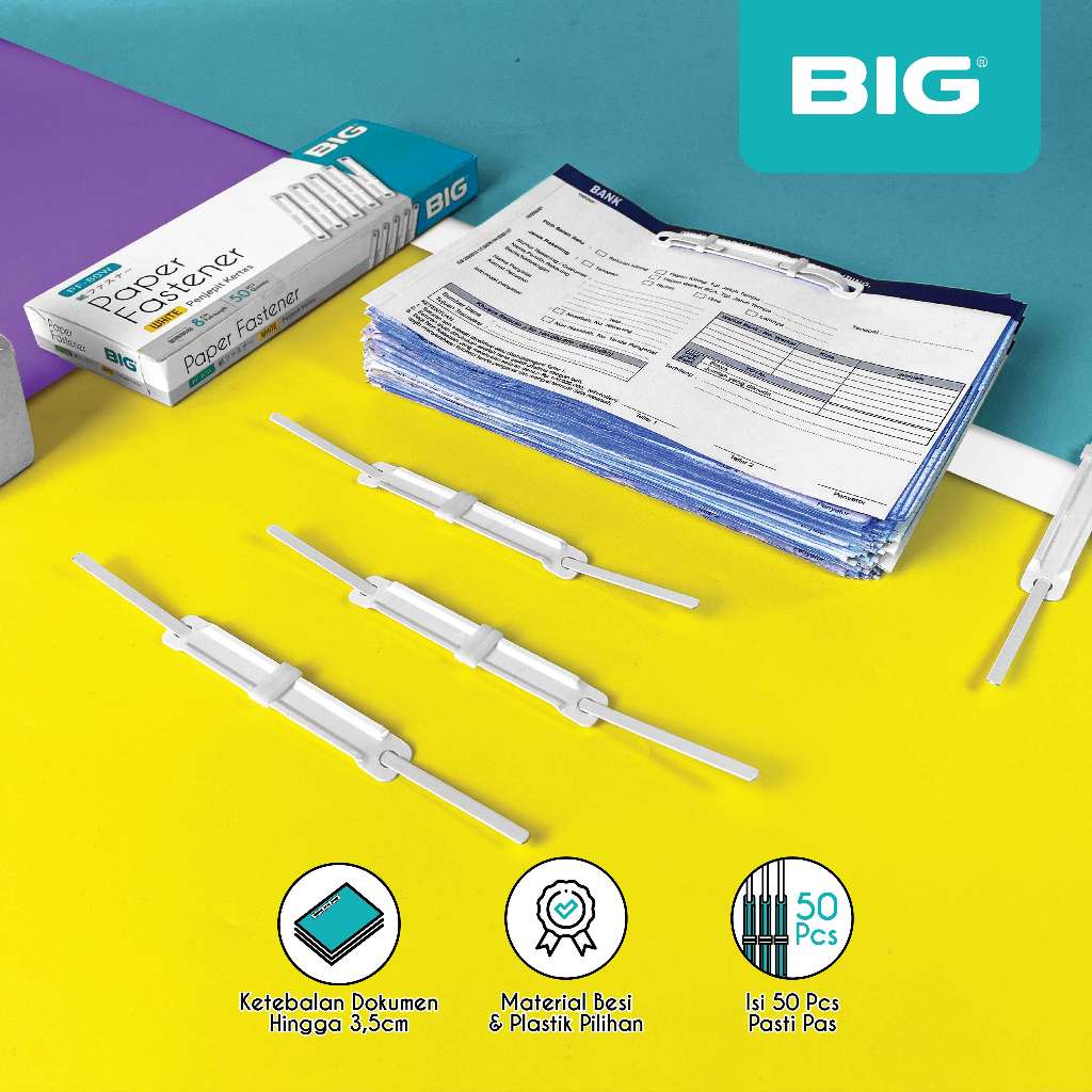 

Paper Fastener Acco Warna Putih BIG PF-80W