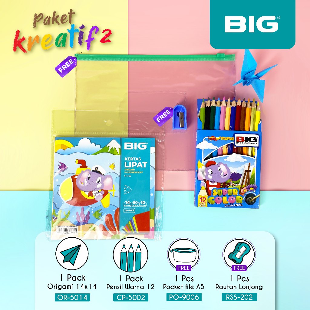 

BIG Paket Alat Tulis / Paket Kreatif 2/ Bundling Spesial