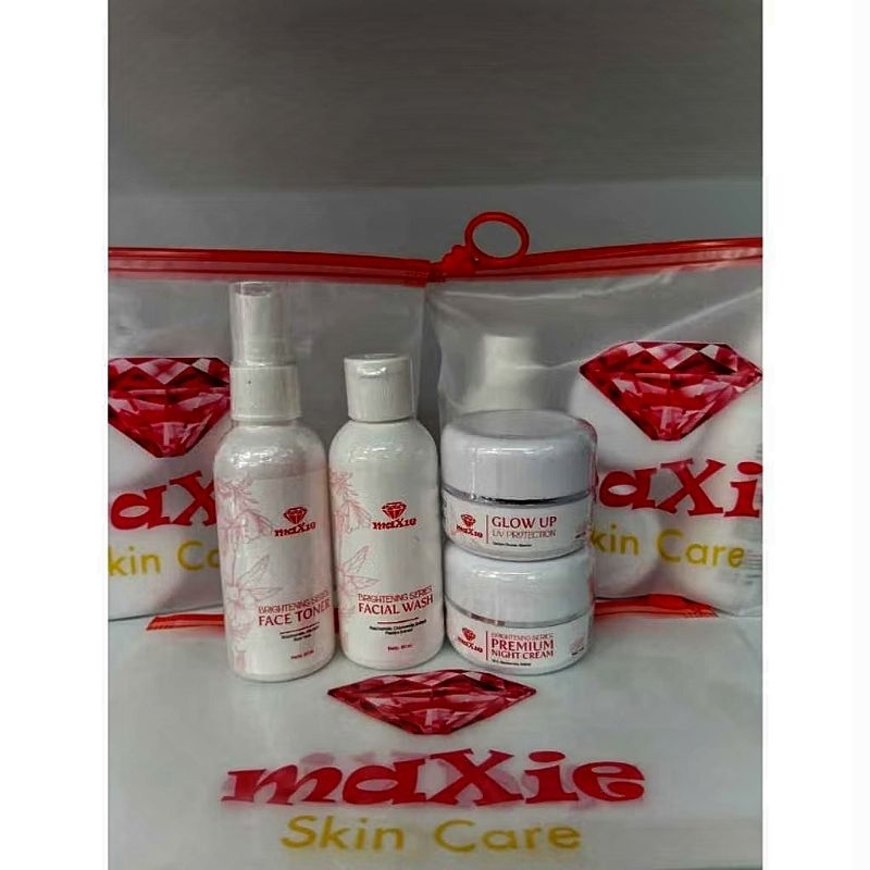 MAXIE SKINCARE/MAXIE GLOW ORIGINAL KEMASAN BARU/SKINCARE BPOM MURAH/PAKET GLOWING BPOM