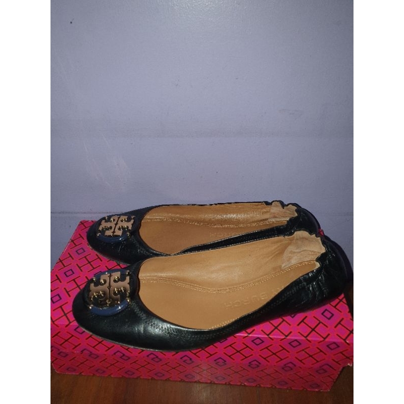 flat shoes Tory Burch multi logo size 9