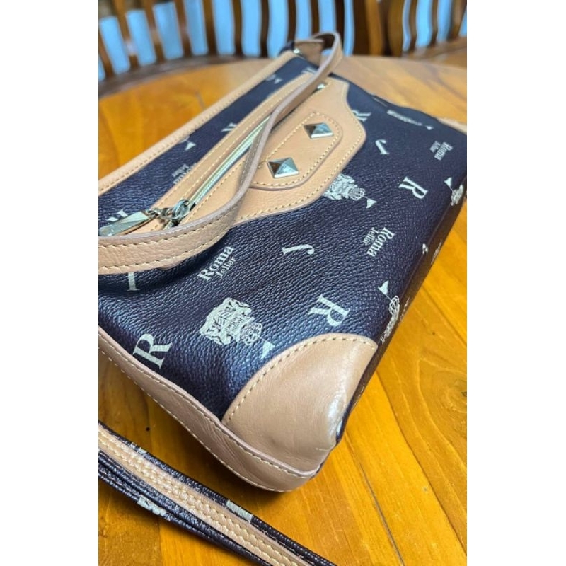 KD1333 Tas Kulit Asli Roma Jellar Sling Bag Preloved lengkap talpan