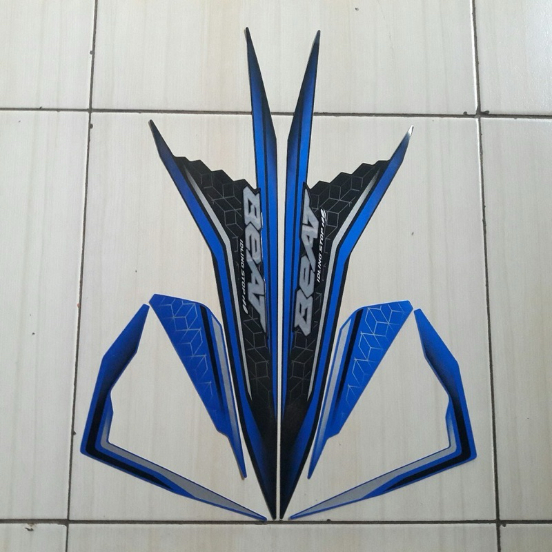 STRIPING LIST BODY BEAT NEW 2021 BIRU HITAM