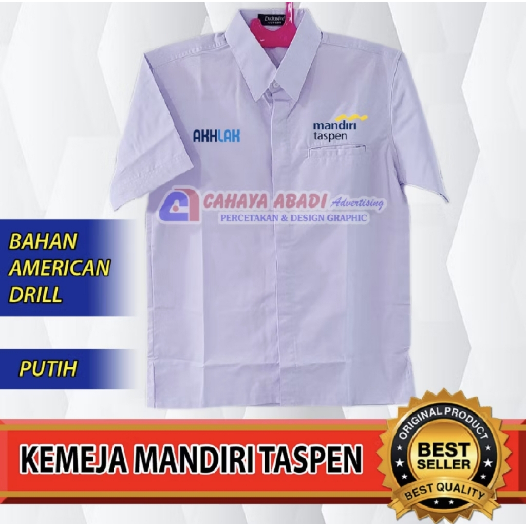 Kemeja Mandiri Taspen Seragam Mandiri Taspen Baju Mandiri Taspen