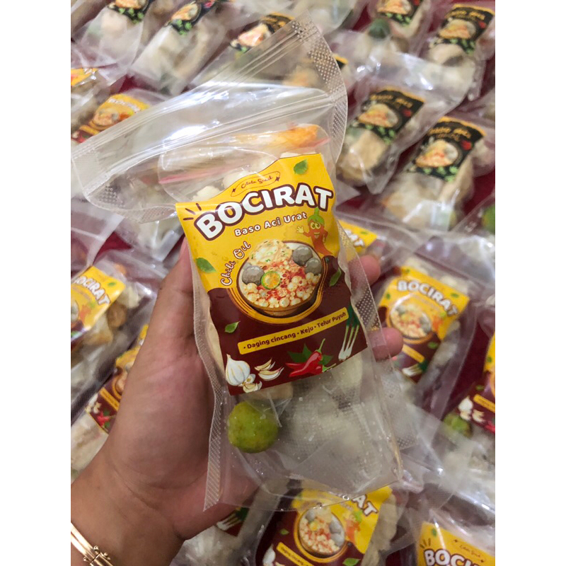 

Bocirat Baso Aci urat Isi keju & daging