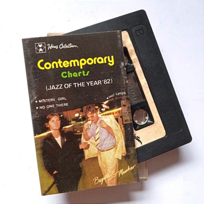 Antik Vintage Kaset Pita Lama Contemporary Charts Jazz Of The Year '82 Utuh Layak Koleksi