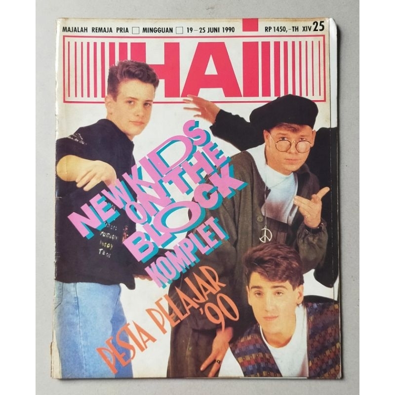 Majalah Hai 19 Juni 1990 : NKOTB Komplet - iklan konser Kantata Takwa