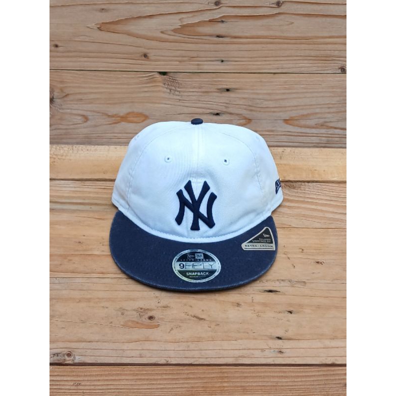 TOPI NEW ERA SNAPBACK BASEBALL NEW YORK WHITE ORIGINAL