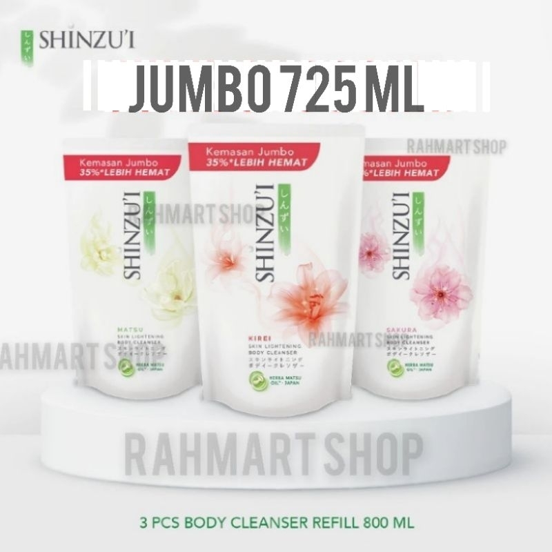 SHINZUI Body Wash 725ml - SHINZUI Sabun Mandi Cair Refil 725 ml