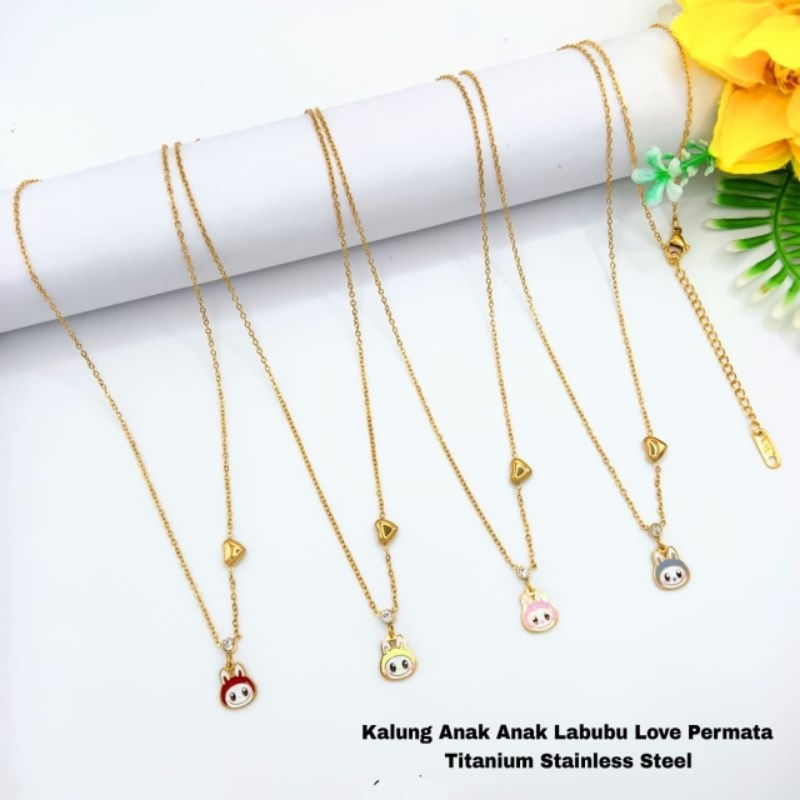 Kalung Anak Labubu - Kalung Anak Titanium