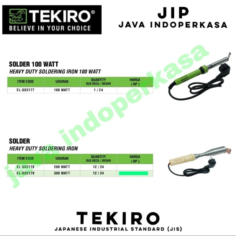 TEKIRO solder listrik 100 wat 200 wat 300 wat