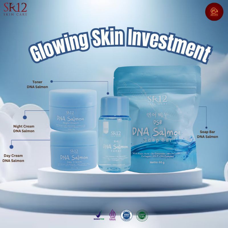 skincare DNA SalmonSR12 / paket skincare DNA Salmon SR12