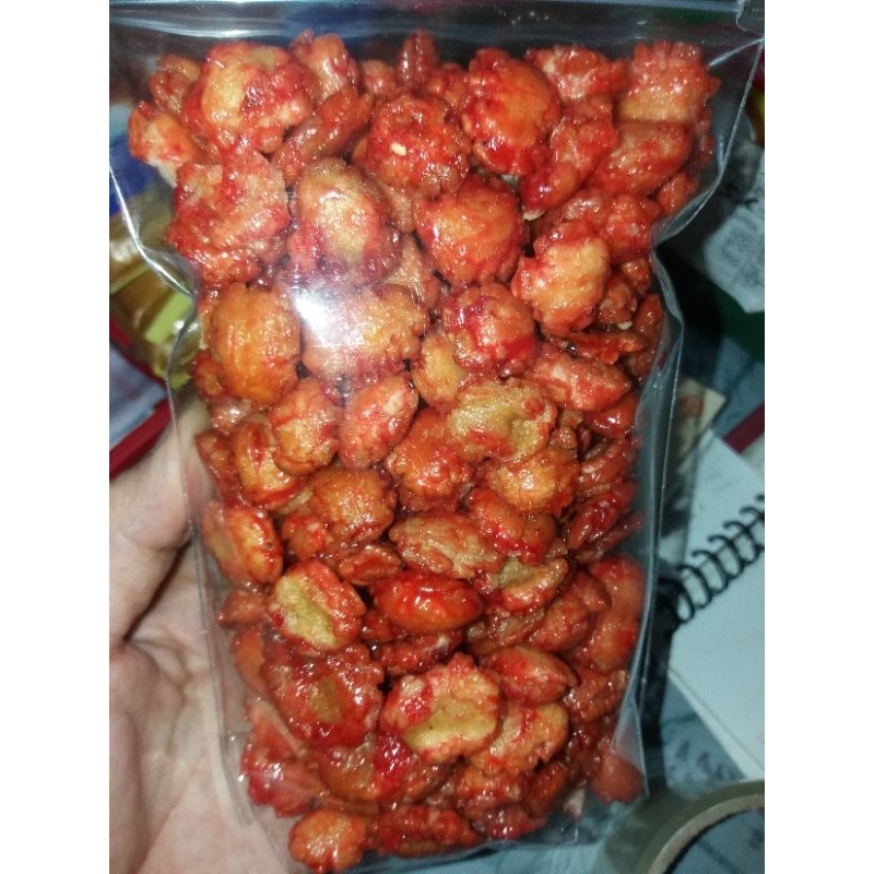 

snack mlinjo pedas manis 250 gram