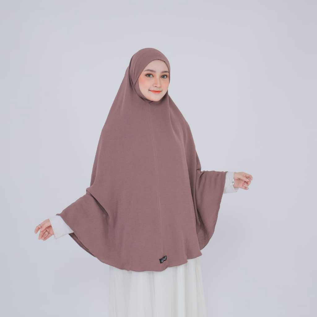 HIJAB INSTAN DAGU MALAY - CRINKLE JUMBO XXL - JILBAB BERGO MALAY KHIMAR DAGU PANJANG