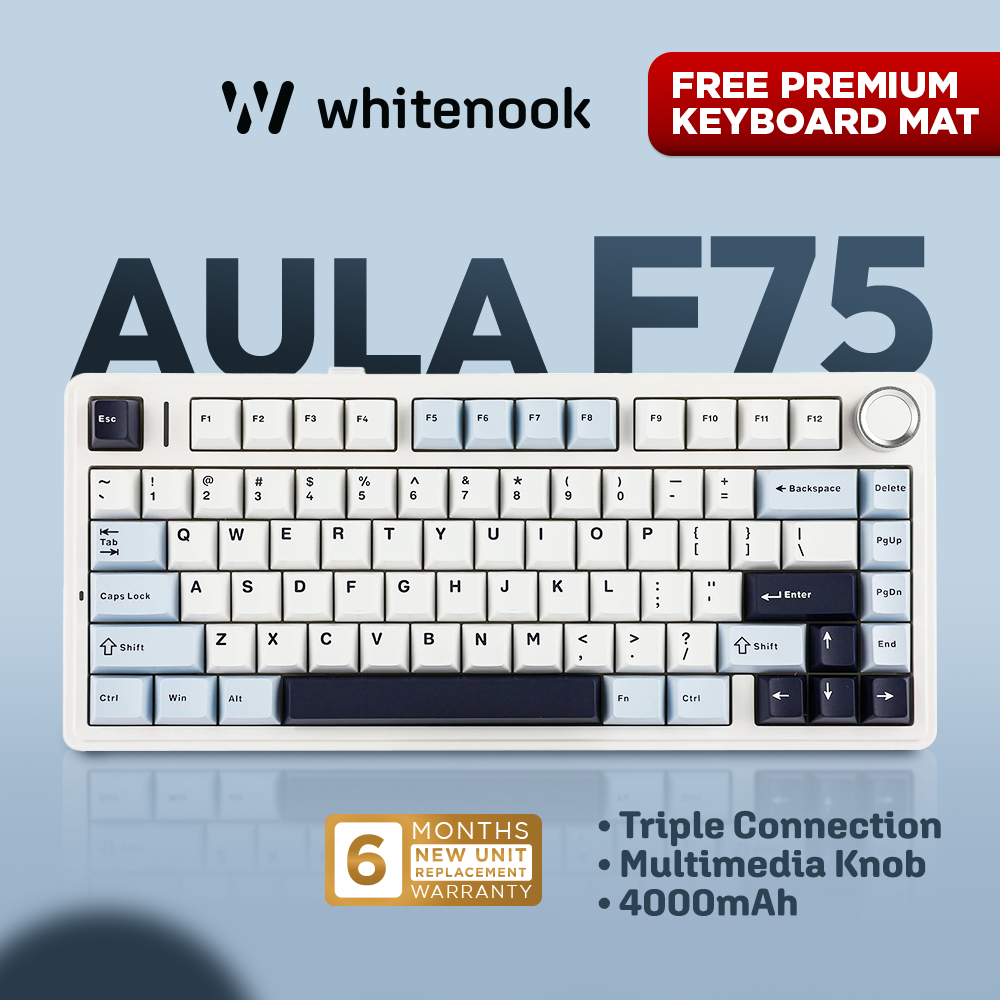 AULA F75 Mechanical Keyboard Three Mode Wireless