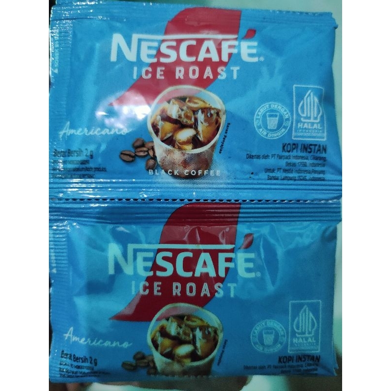 

Nescafe Ice Roast Kopi Instan Black Coffee Americano Bersih 2g