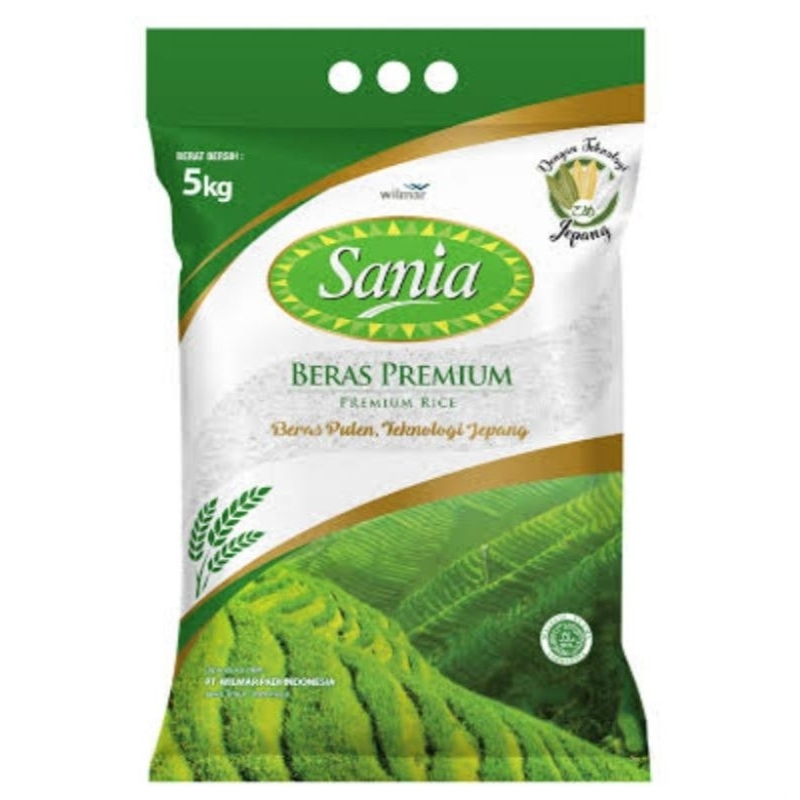 Beras Premium Sania 5 Kg| Beras pulen 5 kg|Beras Sania 5kg|