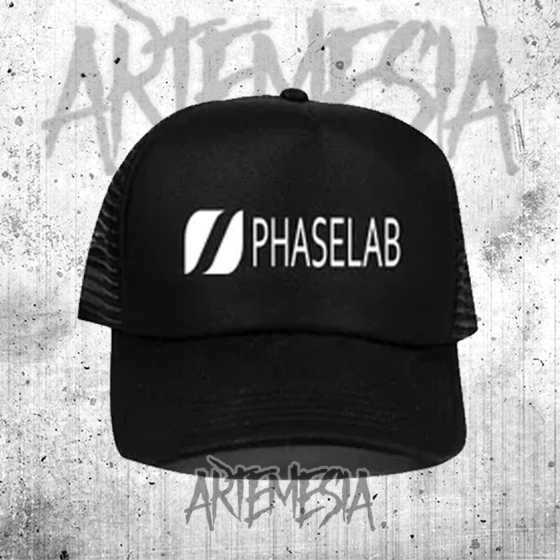 TOPI TRUCKER / TOPI JARING / topi PHASELAB audio logo