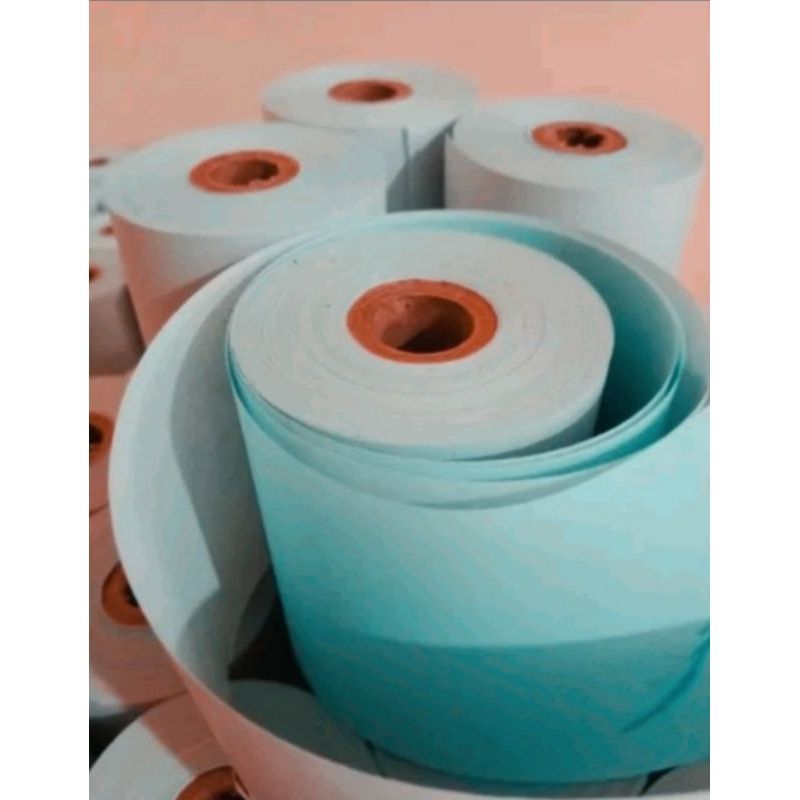 

NCR 2PLY putih biru 75×60mm paket hemat 1Roll