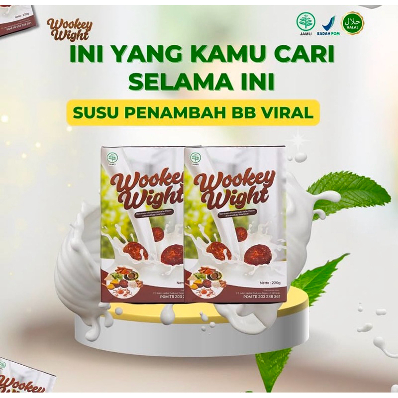 

WOOKEY WIGHT Susu Bernutrisi Penambah Berat Badan Dan Penggemuk Original Penambah Nafsu Makan Alami Original