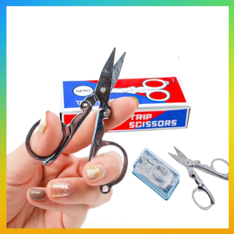 

Gunting Lipat Besi Kecil HERO TRIP SCISSORS / Gunting Lipat Mini Tajam Stainless