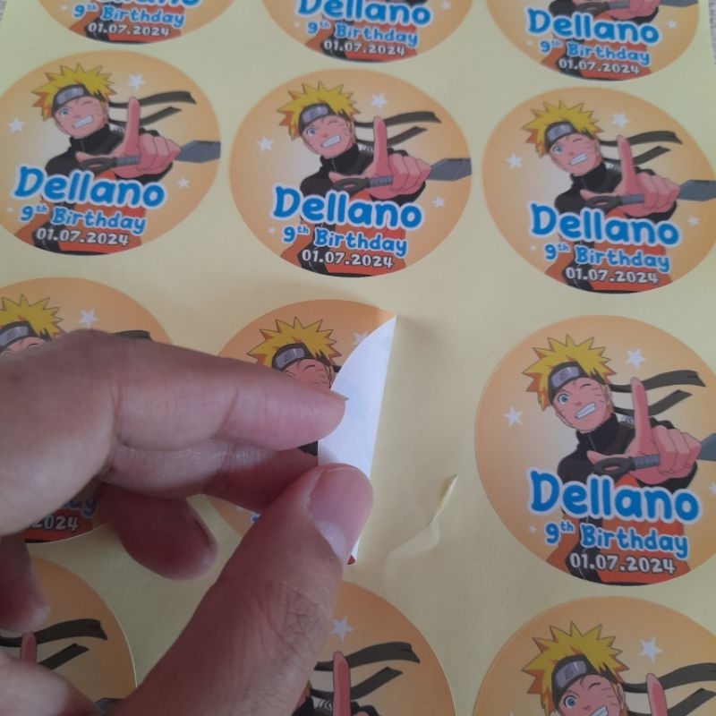 

Stiker tumpeng mini custom